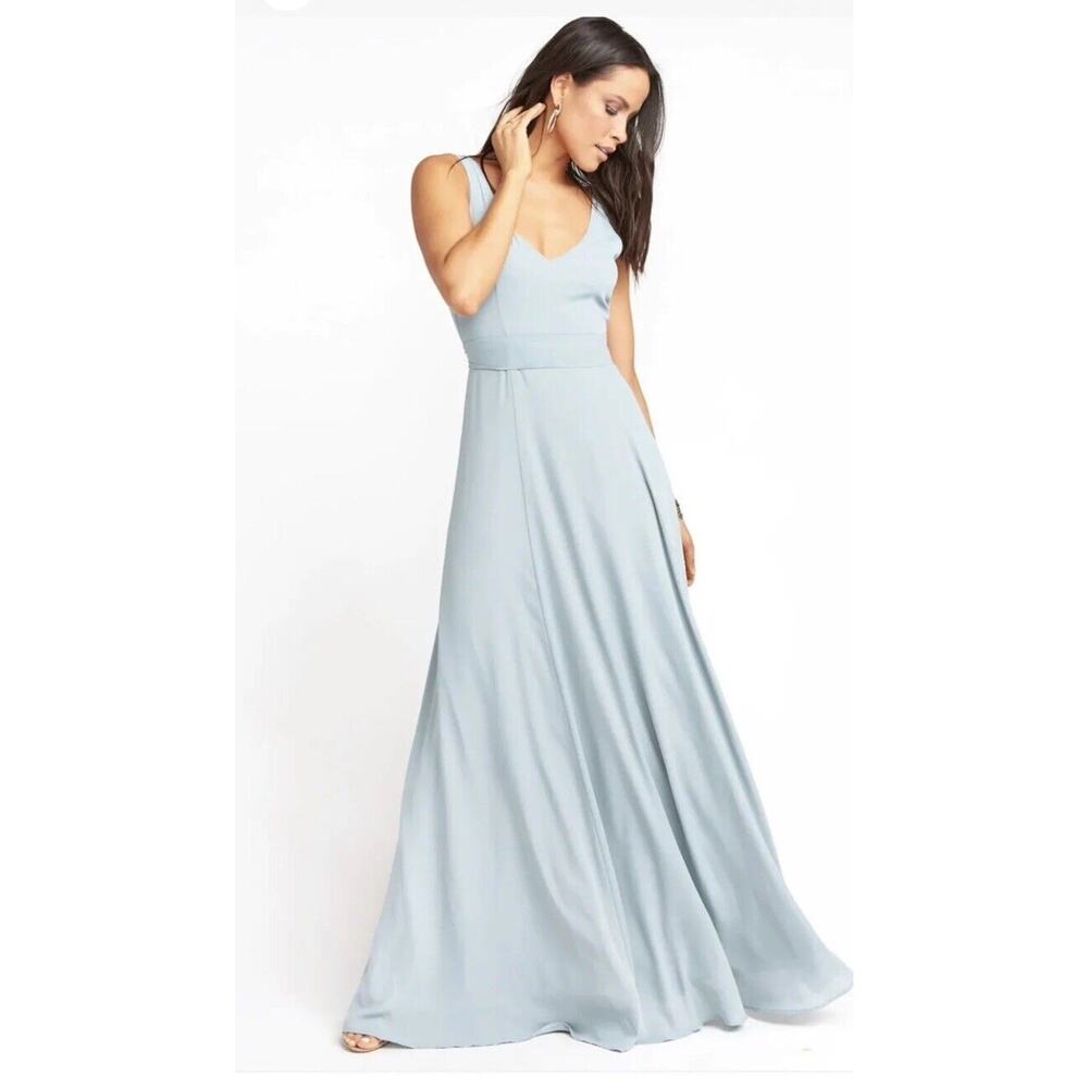 Show Me Your Mumu Maxi Dress Formal Blue Size Large